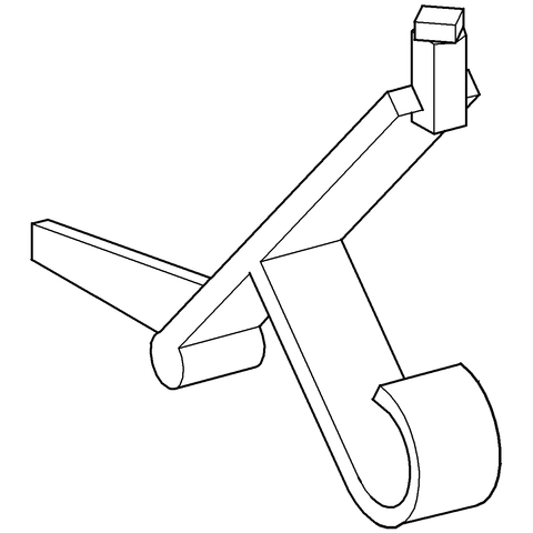 Grohe Hebel für Wandeinbau-Spülkasten 6-9l 43519000