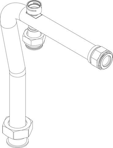 Bosch / Buderus Rohr 3-Wege-Ventil-Wärmetauscher 87186460200