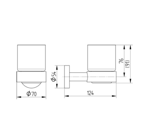 Avenarius Glashalter mit Glas 2001100040