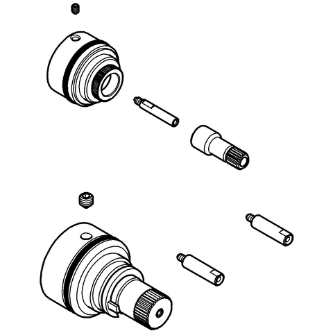 Grohe Verlängerungsset 27,5mm für Rapido T bei Wannen-Thermostat 47781000