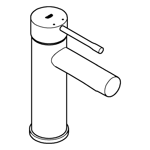 Grohe Essence Einhand-Waschtischbatterie chrom S-Size glatter Körper 34813001