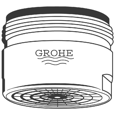 Grohe Mousseur Durchflussklasse C 30l/min 3 bar AG M28x1 mattchrom 13927P00
