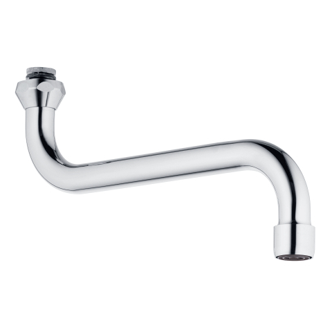 Eichelberg S-Auslauf Ausladung: 200mm Verschraubung 3/4'' Mousseur chrom 44023226
