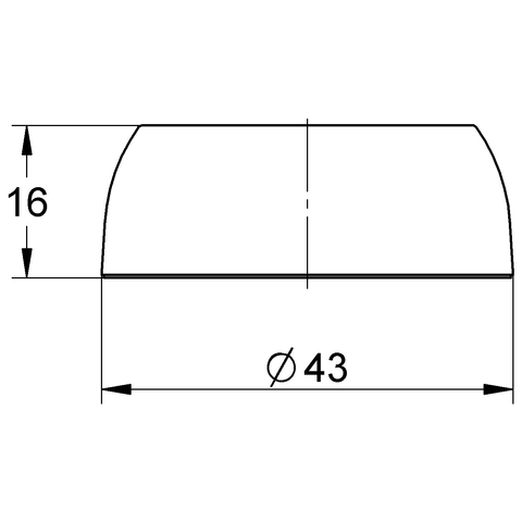 Eichelberg Abdeckrosette für Einhandmischer ECOM chrom 44000326