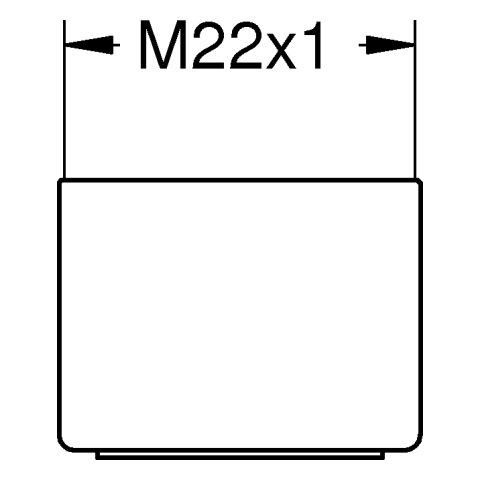 Grohe Mousseur Innengewinde M 22 x 1 Durchflussklasse B chrom 48557000