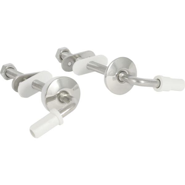 Geberit Set Scharniere für WC-Sitz Renova Befestigung von unten, Edelstahl 598165000