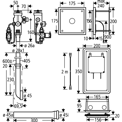 Grohe Austauschdruckspüler ohne Platte chrom 42909000