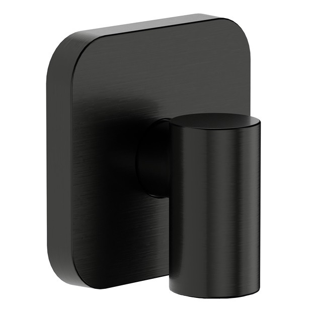Hansgrohe Wandanschluss FixFit Fine Q mit Rückflussverhinderer brushed black chrom 28884340