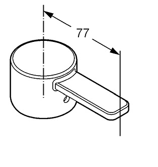 Kludi Zenta Hebel Bad, chrom 7466905-00