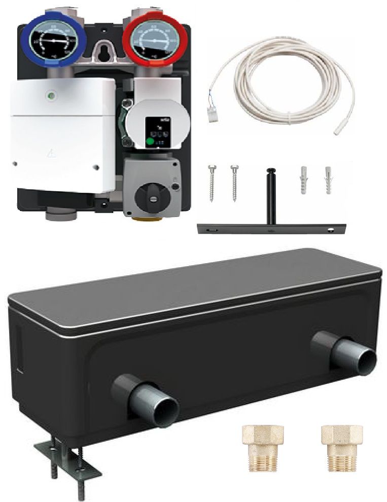 Buderus Logaplus Paket WE9.1 bis 25 kW, 1 Heizkreis WHY 80/60 HSM25/6 MM100 SolHU 7739607555