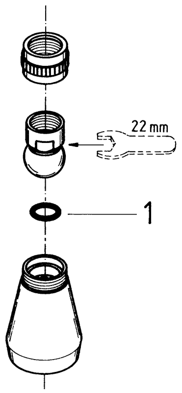 Grohe Kopfbrause Relexa 50 mit Kugelgelenk DN15 chrom 28094000