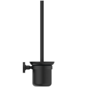 Ideal Standard Bürstengarnitur IOM wandhängend schwarzes satiniertes Glas A7927XG