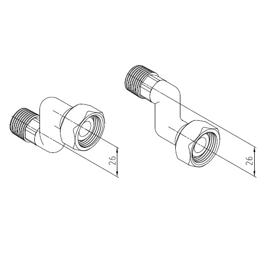 Kermi Adapter KD für Kompakt-Heizkörper, Ventilgröße/Anschluss DN20 (3/4'') ZT01690002