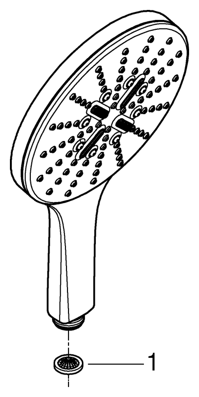 Grohe Handbrause Rainshower 150 SmartActive 9,5l chrom 26590000