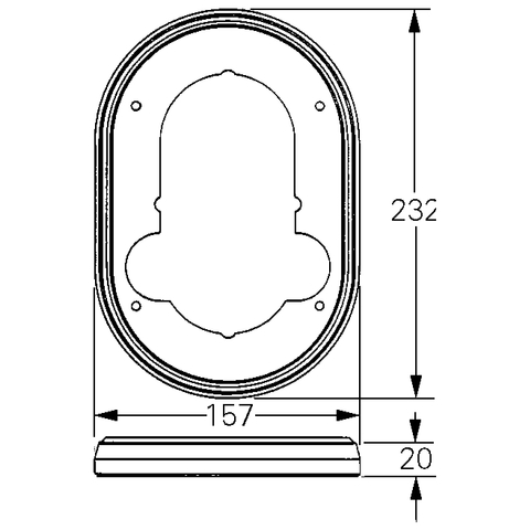 Grohe Distanzstück Automatic 2000 L: 232 B: 157 H: 20 weiß 08936L00