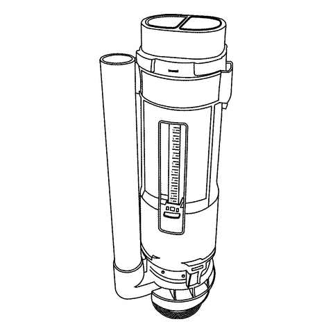 Grohe Ablaufventil für aufgesetzte Bau Keramik Spülkasten 39436/39437 49061000