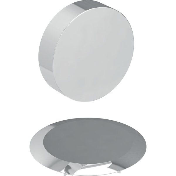 Geberit Fertigbauset für Badewannenablauf d90 chrom inkl. Ventil-Abdeckung und Dreh-Betätigung 245.457.21.1