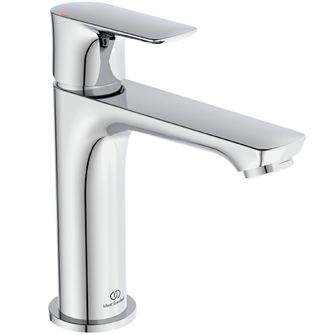 Ideal Standard Connect Air Waschtischarmatur Grande Slim ohne Ablaufgarnitur chrom, Ausladung 125mm, 5 l/min A7015AA