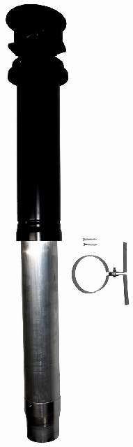 Wolf LAF vertikal schwarz DN60/100 für Heizwert 2651246