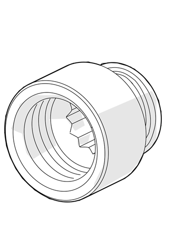 Hansa Verlängerungsschraubensatz G1/2, SW12, 15mm 59913863