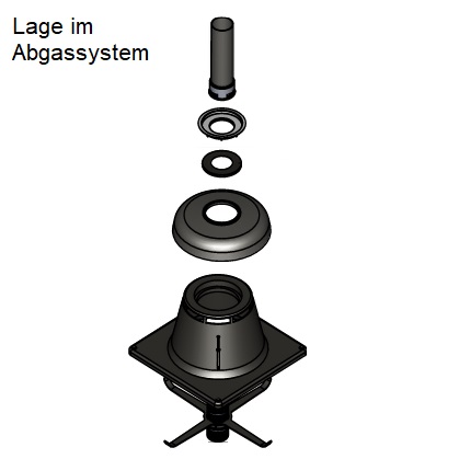 Viessmann Wetterkragen mit Dichtung D80/88 # 7837047