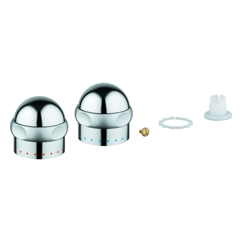 Grohe Griff Sentosa 1/2" Markierung blau chrom/mattchrom 45538IP0