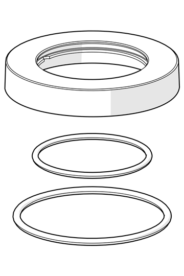 Hansa Rosette chrom 59913450
