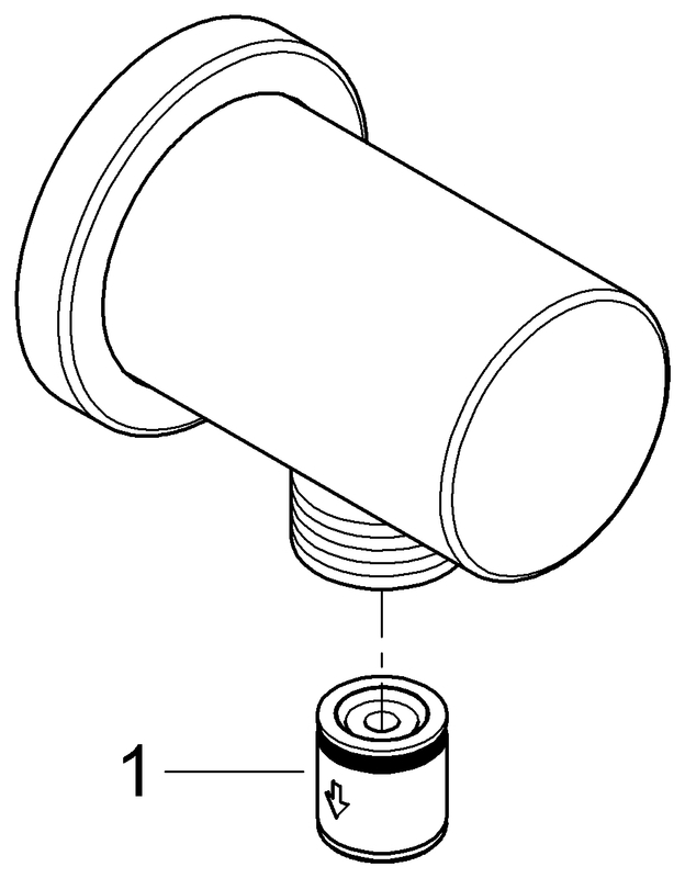 Grohe Rainshower Wandanschlussbogen chrom, DN15 27057000