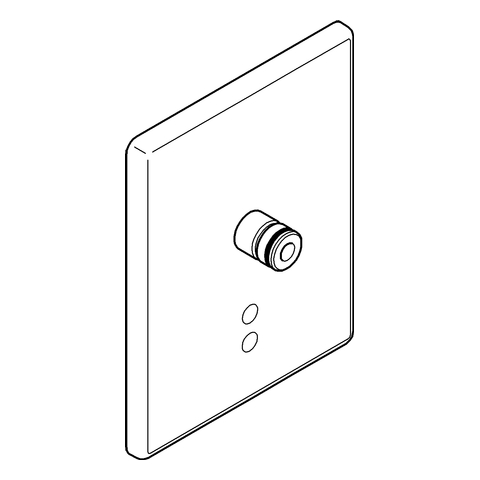 Grohe Abdeckplatte für Europlus E edelstahl, mit Elektronik 42122SD0