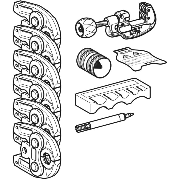 Geberit Mapress Pressbackenset d12-35 Geberit Kompatibilität (1) 690.190.00.1