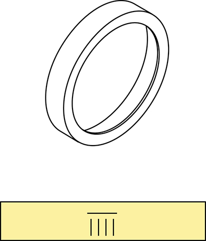Ideal Standard Dekorring mit Symbol Kopfbrause A860859AA