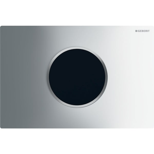 Geberit Sigma10 Betätigungsplatte für WC-Steuerung elektronischer Spül-Auslösung hochglanz-verchromt/mattverchromt 242.782.KH.1