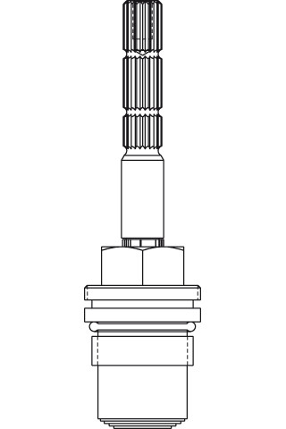 Ideal Standard JADO Keramikoberteil G1/2, linksschließend H960521NU