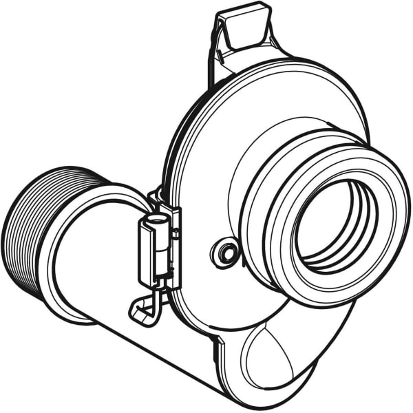 Geberit Geruchsverschluss mit Sensor Abgang horizontal d50, Kabel blau 242.150.00.1