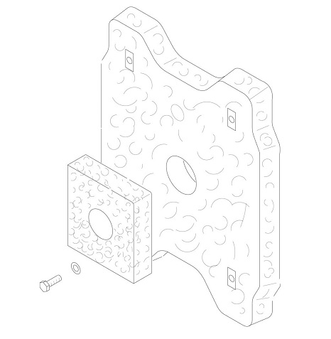 Bosch / Buderus Wärmeschutz Brenner-Tür G305 63004493