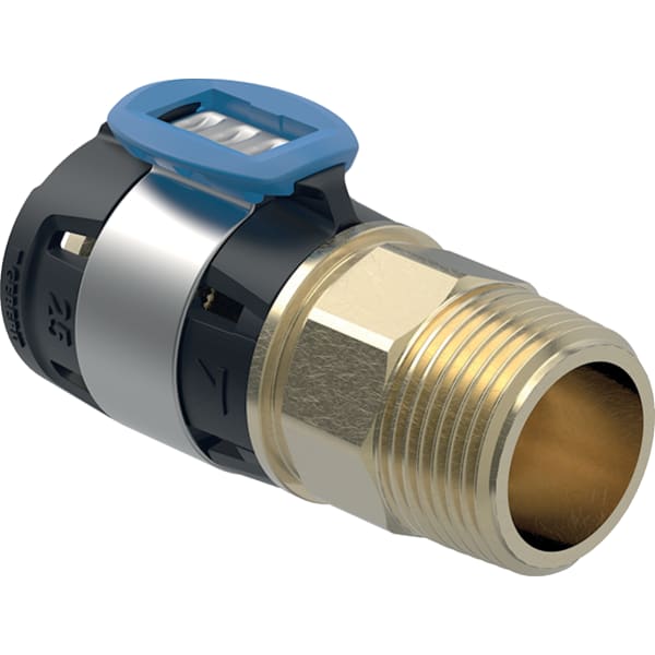 Geberit FlowFit Übergang mit Aussengewinde SiBr d40-R1 1/2 620.324.00.1