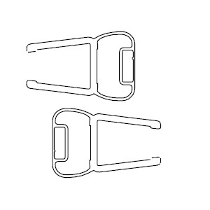 HSK Magnetprofil 90° Transparent E100056-8-S