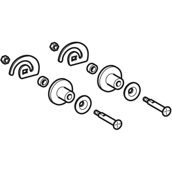 Geberit Kerafix Schnecke (2 Stück) 597159000