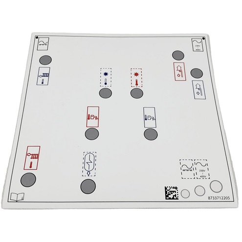 Bosch / Buderus Aufkleber Verbindungen 8738211831