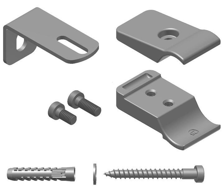 Kermi Abstandshalter-Set 4 weiß ZB03250001