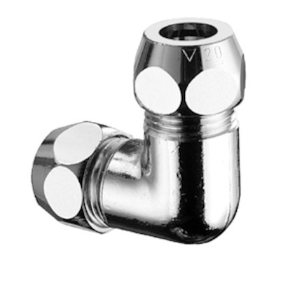 Schell Winkel-Doppel-Verschraubung 1/2"AGx1/2"AG, d:12, chrom 064470699
