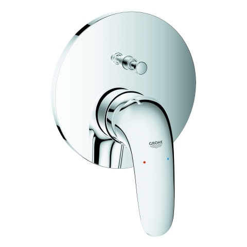 Grohe Eurostyle Einhand-Wannenbatterie chrom Fertigmontageset für UP-Körper Rapido SmartBox, Hebel geschlossen 24047003
