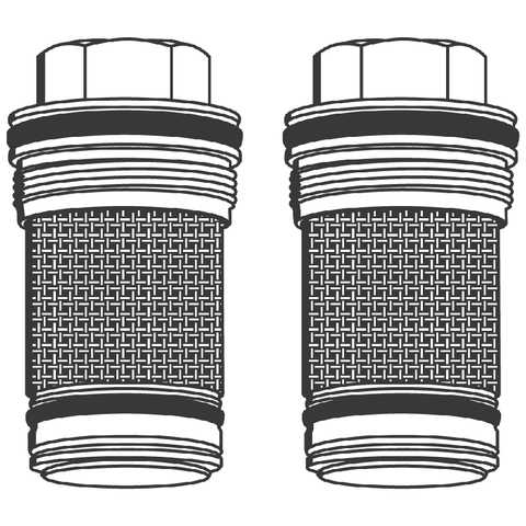 Grohe Rückflussverhinderer Grohmix 14117 DN20 chrom 2 Stück 1411700M
