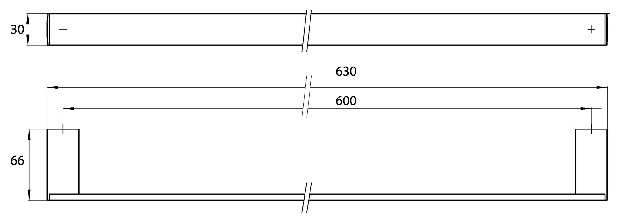 Emco Badetuchhalter Liaison 630mm chrom 186000160