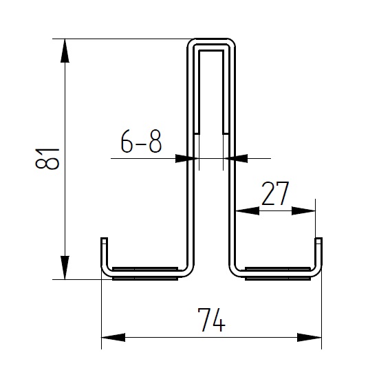 Avenarius Universal Halter für Duschabtrennung 9004597010