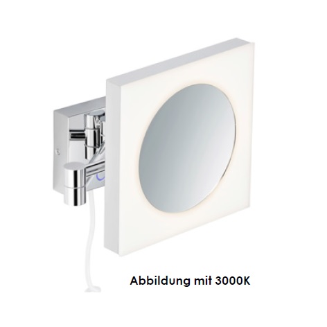 Avenarius Kosmetikspiegel-Wandmodell mit Spiralkabel 60 cm, Stecker und Sensor-Schalter 9505135010