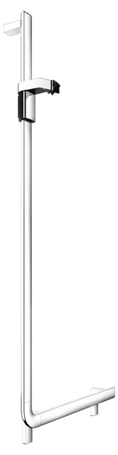 Keuco Winkelgriff 90 Grad AXESS links mit Brauseschieber, 581/1301mm verchromt 35006011302