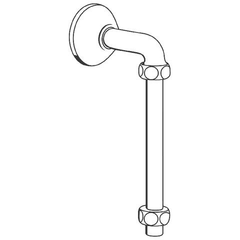 Grohe Abgangsbogen ohne Thermometer, Quetschverschraubungen 3/4"x1" chrom 12408000