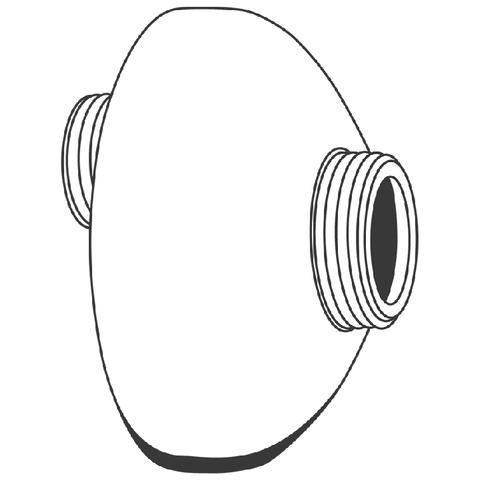 Grohe S-Anschluss Exzenter 12,5mm, 1/2"x3/4" chrom 12006000