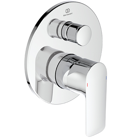 Ideal Standard Connect Air Badearmatur Unterputz Bausatz 2, Rosette d:163mm, eigensicher DIN EN 1717, chrom A7057AA